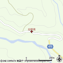 松尾滝周辺の地図