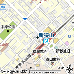 カラオケモコモコ 新狭山店周辺の地図
