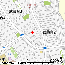 埼玉県日高市武蔵台3丁目24-10周辺の地図