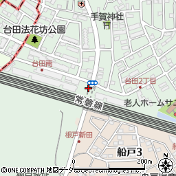 台田南公園周辺の地図