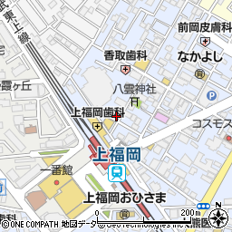 リパーク上福岡駅前駐車場周辺の地図