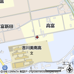 埼玉県吉川市高富1027周辺の地図