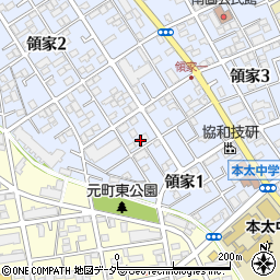 埼玉県さいたま市浦和区領家1丁目周辺の地図