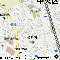 埼玉県さいたま市中央区鈴谷7丁目9-34周辺の地図