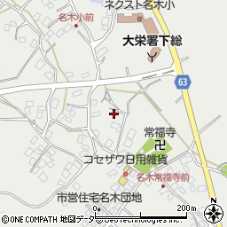 千葉県成田市名木1072周辺の地図