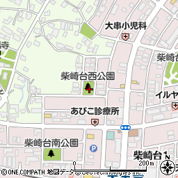 柴崎台西公園周辺の地図