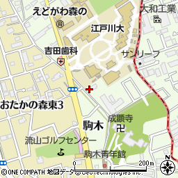 千葉県流山市駒木476周辺の地図