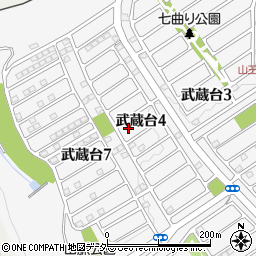 埼玉県日高市武蔵台4丁目8-8周辺の地図