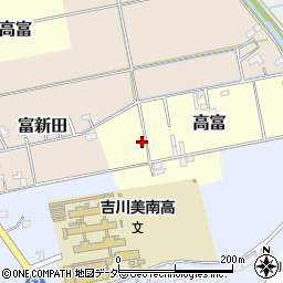 埼玉県吉川市高富1025周辺の地図