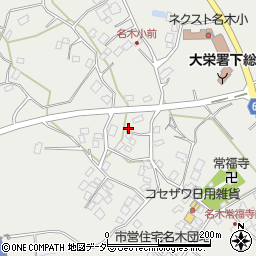 千葉県成田市名木1086周辺の地図