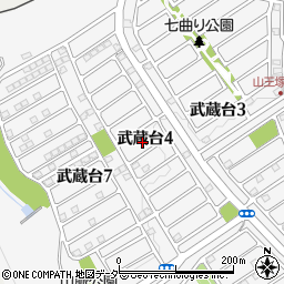 埼玉県日高市武蔵台4丁目8周辺の地図