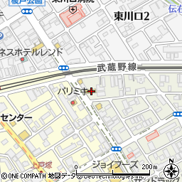 セブンイレブン東川口店周辺の地図