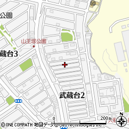 埼玉県日高市武蔵台2丁目9周辺の地図