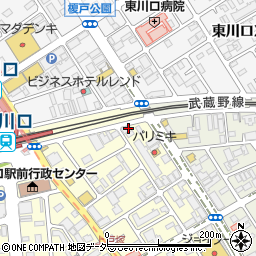 来来亭東川口店周辺の地図