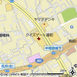 スシロー 浦和中尾店周辺の地図