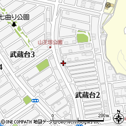 埼玉県日高市武蔵台2丁目6周辺の地図