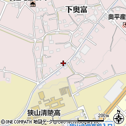 埼玉県狭山市下奥富905周辺の地図