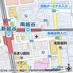 ＡＯＫＩ南越谷駅前店周辺の地図