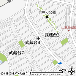 埼玉県日高市武蔵台4丁目15-1周辺の地図