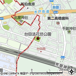 台田法花坊公園周辺の地図
