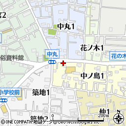 中福岡周辺の地図