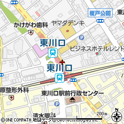 東川口駅北口周辺の地図