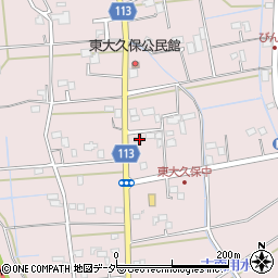 埼玉県富士見市東大久保2124周辺の地図