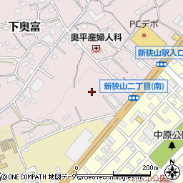 埼玉県狭山市下奥富462周辺の地図