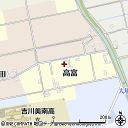 埼玉県吉川市高富1070周辺の地図