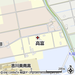 埼玉県吉川市高富1069周辺の地図