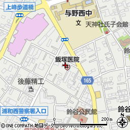 飯塚医院周辺の地図