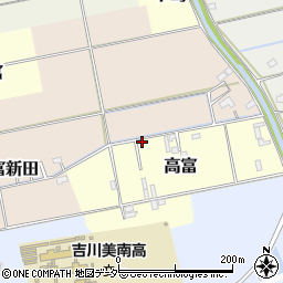 埼玉県吉川市高富1075周辺の地図