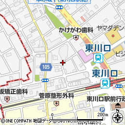 応援家族東川口周辺の地図