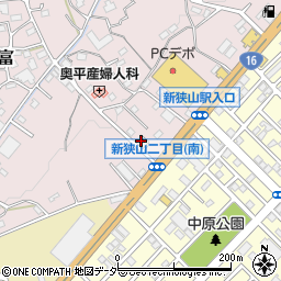 埼玉県狭山市下奥富496周辺の地図