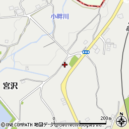 宮沢自治会館周辺の地図