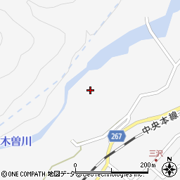 長野県木曽郡木曽町日義新道下周辺の地図