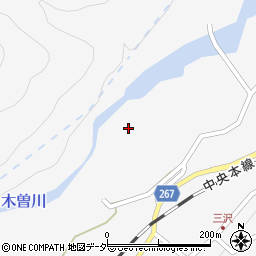 長野県木曽町（木曽郡）日義（新道下）周辺の地図