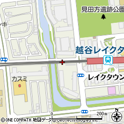 越谷レイクタウン駅自転車駐車場周辺の地図