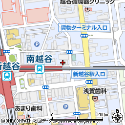ファミリーマート黒須南越谷店周辺の地図