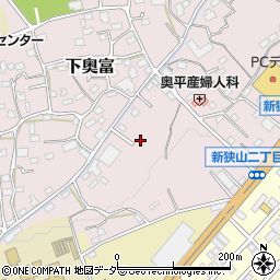 埼玉県狭山市下奥富888周辺の地図