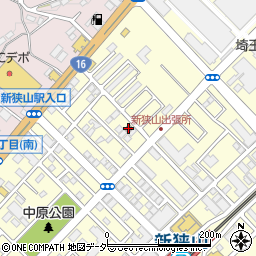新狭山二郵便局周辺の地図