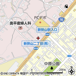 埼玉県狭山市下奥富500周辺の地図