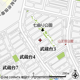 埼玉県日高市武蔵台3丁目15周辺の地図