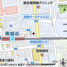 あるも薬局新越谷店周辺の地図