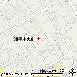 茨城県神栖市知手中央周辺の地図