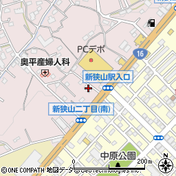 埼玉県狭山市下奥富502周辺の地図
