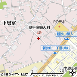 埼玉県狭山市下奥富477周辺の地図