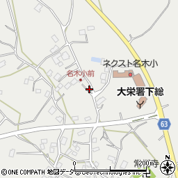 千葉県成田市名木1252-1周辺の地図