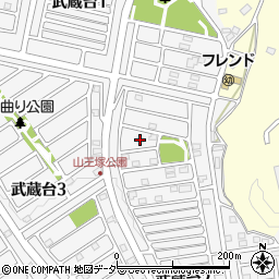 埼玉県日高市武蔵台2丁目4周辺の地図
