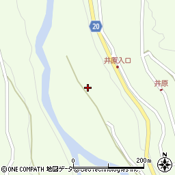 長野県木曽町（木曽郡）三岳（井原）周辺の地図